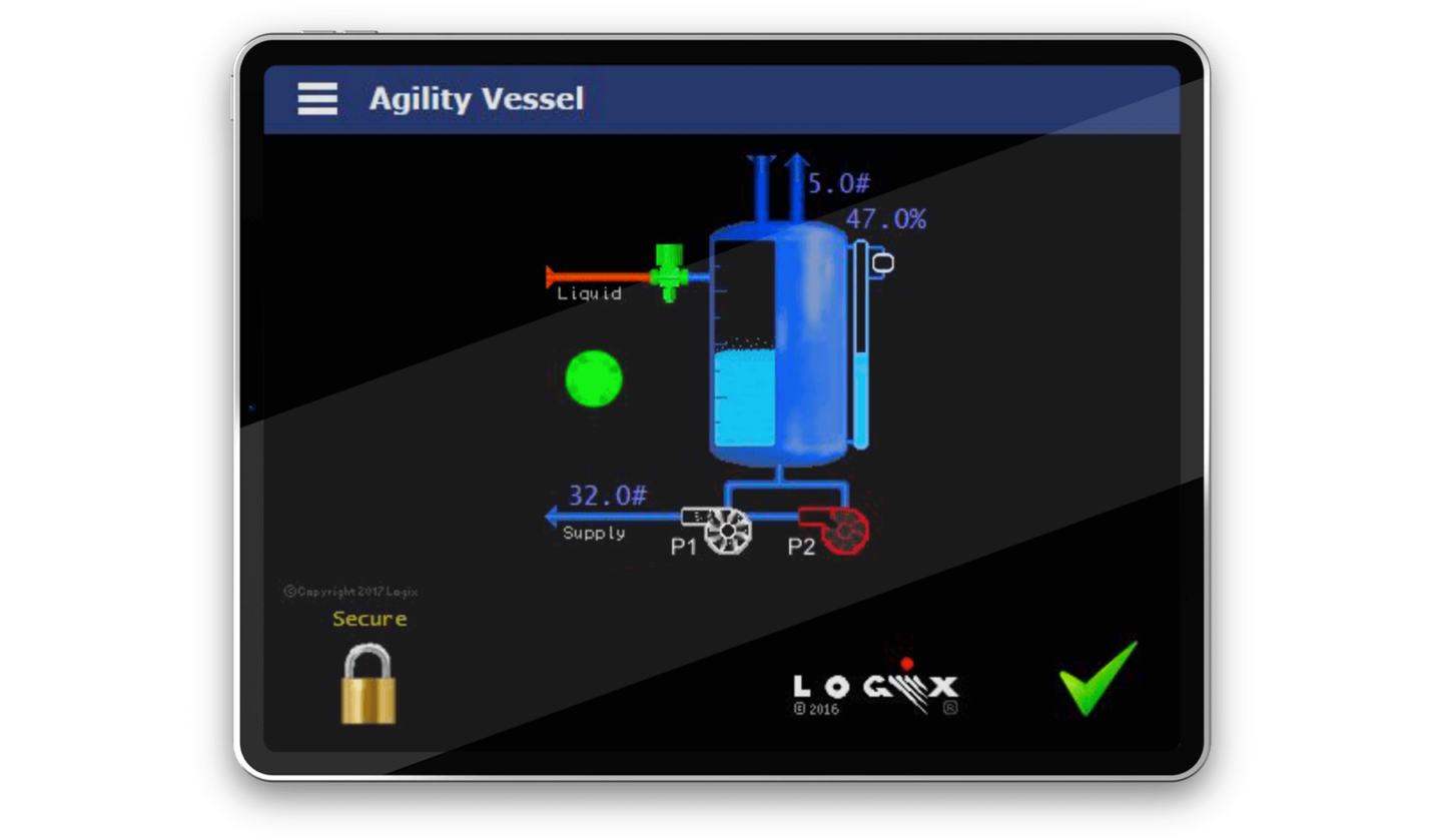 Agility™ Vessel Controller Screen